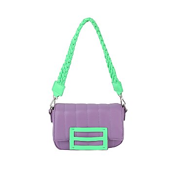 Candy Colorblock Flap Crossbody Bag