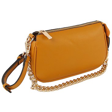 Fashion Chain Link Satchel Crossbody Bag