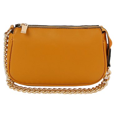 Fashion Chain Link Satchel Crossbody Bag