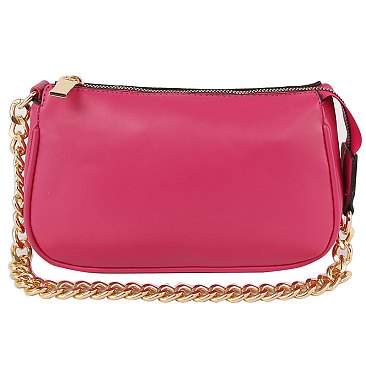 Fashion Chain Link Satchel Crossbody Bag