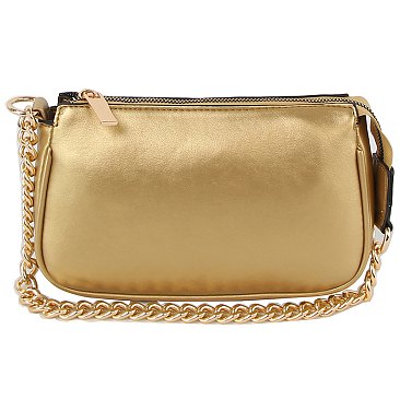 Fashion Chain Link Satchel Crossbody Bag