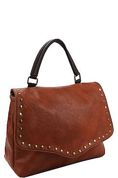 CHIC STYLISH DESIGNER BIG FLAP SATCHEL BAG JYLJN-002