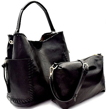 Whipstitched 2 in 1 Pocket Hobo MH-LLB105
