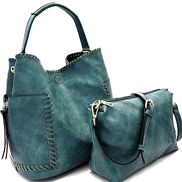 Whipstitched 2 in 1 Pocket Hobo MH-LLB105