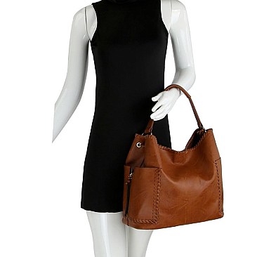 Whipstitched 2 in 1 Pocket Hobo MH-LLB105