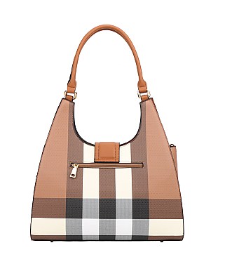 Plaid Checker 2 in-1 Tote Set