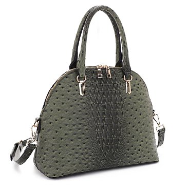 olive ostrich handbag