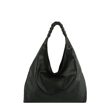 Braided Handle Shoulder Bag Hobo