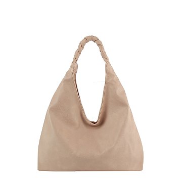 Braided Handle Shoulder Bag Hobo