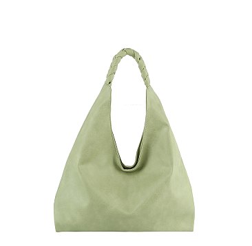 Braided Handle Shoulder Bag Hobo