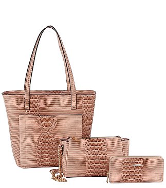 Alligator Croc 3-in-1 Shopper Set