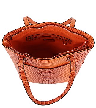 Alligator Croc 3-in-1 Shopper Set