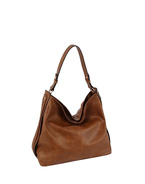 Braided Stripe Shoulder Bag Hobo