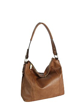 Braided Stripe Shoulder Bag Hobo