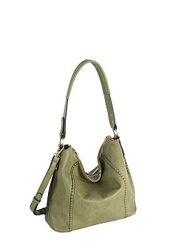 Braided Stripe Shoulder Bag Hobo