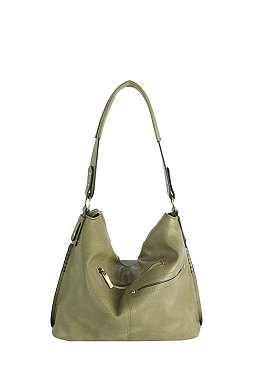 Braided Stripe Shoulder Bag Hobo