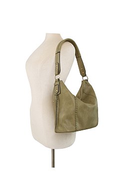 Braided Stripe Shoulder Bag Hobo