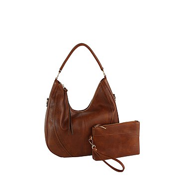 Laser Cut Print 2-in-1 Shoulder Bag Hobo