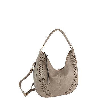 Laser Cut Print 2-in-1 Shoulder Bag Hobo