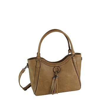 Fashion Tassel Stitch Satchel