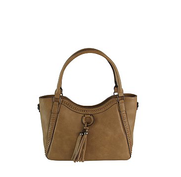 Fashion Tassel Stitch Satchel