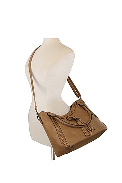 Fashion Tassel Stitch Satchel