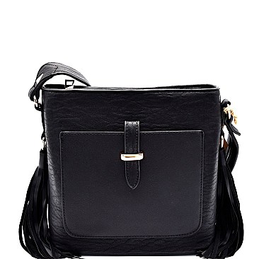 LMJ009-LP Dual Tassel Cross-body Shoulder Bag