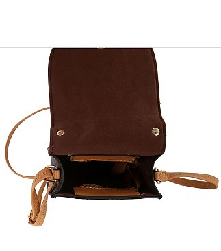Fashion Monogram Top Flap Crossbody Bag Cell Phone Purse