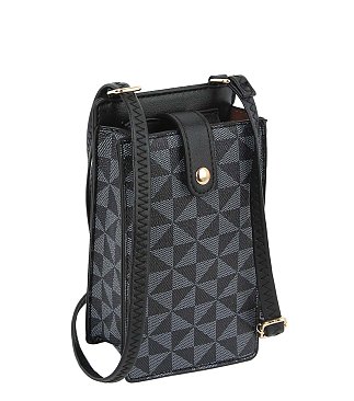 Fashion Monogram Crossbody Bag Cell Phone Purse