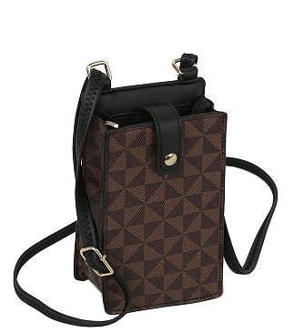 Fashion Monogram Crossbody Bag Cell Phone Purse