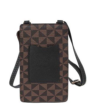 Fashion Monogram Crossbody Bag Cell Phone Purse