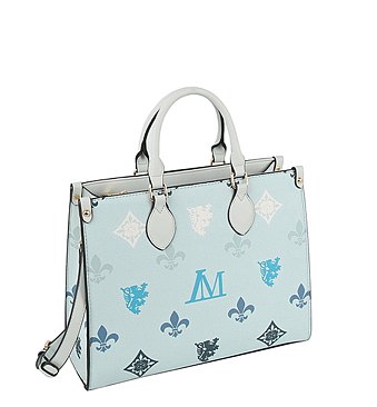 2 IN 1 MONOGRAM CLASSIC TOTE WITH MATCHING PURSE