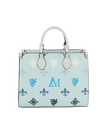 2 IN 1 MONOGRAM CLASSIC TOTE WITH MATCHING PURSE