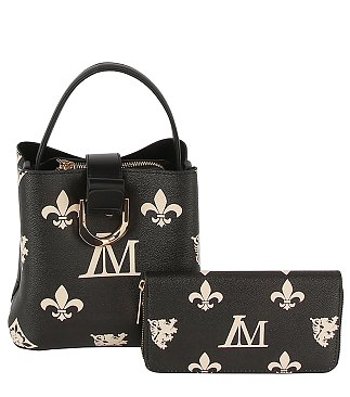 LM Monogram Bucket 2-in-1 Satchel Set