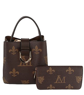 LM Monogram Bucket 2-in-1 Satchel Set