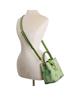 LM Monogram Bucket 2-in-1 Satchel Set