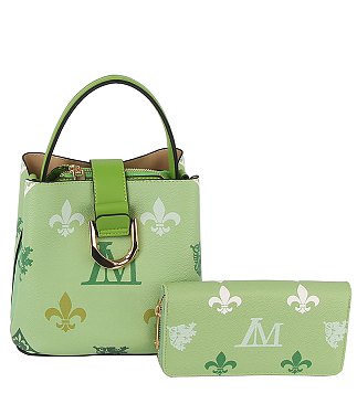 LM Monogram Bucket 2-in-1 Satchel Set