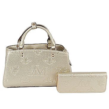 Embossed Monogram 2-in-1 Satchel