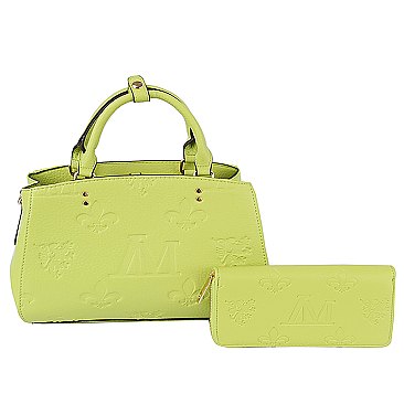 Embossed Monogram 2-in-1 Satchel