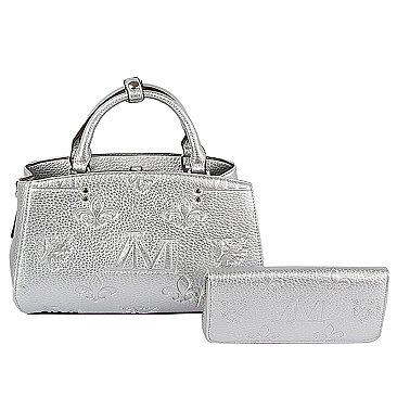 Embossed Monogram 2-in-1 Satchel