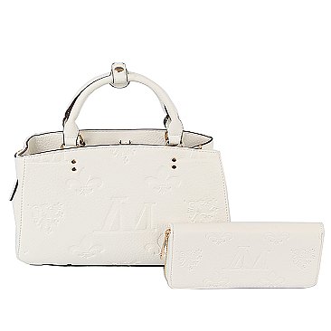 Embossed Monogram 2-in-1 Satchel