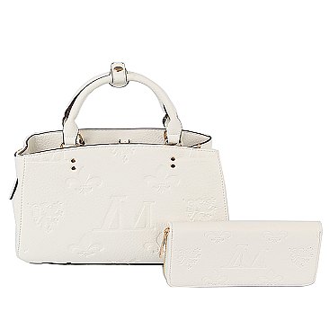 Embossed Monogram 2-in-1 Satchel