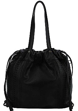 TRENDY SATCHEL BAG WITH LONG STRAP JY-LMS-084