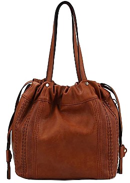 TRENDY SATCHEL BAG WITH LONG STRAP JY-LMS-084