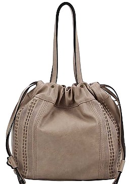 TRENDY SATCHEL BAG WITH LONG STRAP JY-LMS-084
