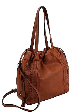 TRENDY SATCHEL BAG WITH LONG STRAP JY-LMS-084