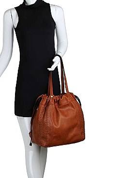 TRENDY SATCHEL BAG WITH LONG STRAP JY-LMS-084