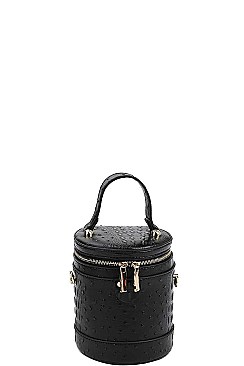 CYLINDRICAL FASHION CROSSBODY BAG
