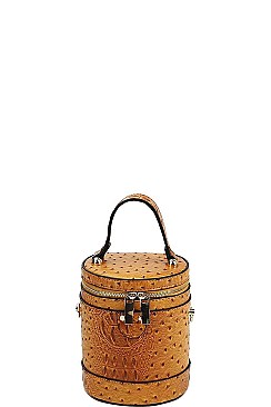 CYLINDRICAL FASHION CROSSBODY BAG