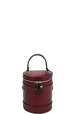 CYLINDRICAL FASHION CROSSBODY BAG